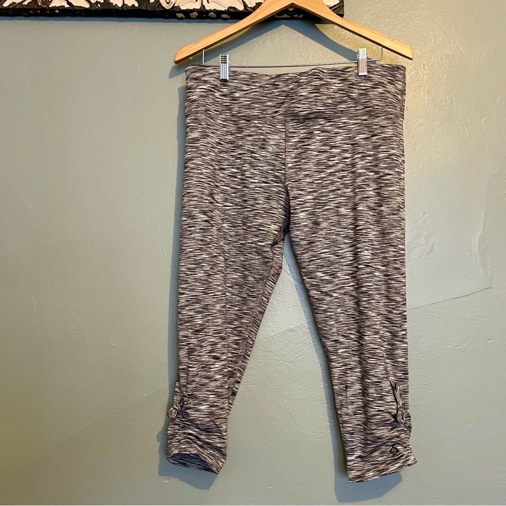B+W Glitch Pattern Running Pants